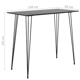 vidaXL Bar Table 120x60x105cm 248143
