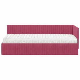 vidaXL Hörnskängram med Madrass 80x200cm 3393802