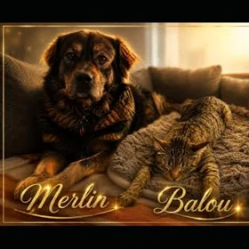 Merlin und Balou: Wahre Geschichten aus der Sicht von Hund und Katze