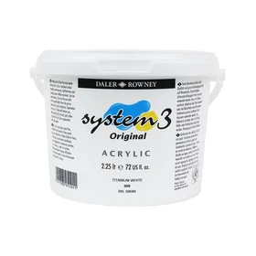 Daler-Rowney System3 Acrylic Paint Titanium White 2.25L