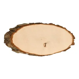 Playwood Nameplate Tree Bark Wood 28 cm