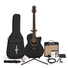Gear4music Roundback RB-120BK-PACK