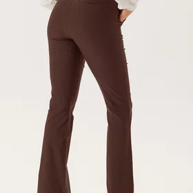 Bubbleroom Mid Waist Stretchy Flared Byxor (Dam)