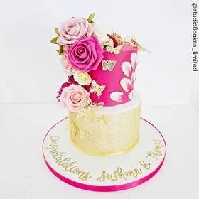 Cake Spetsmatta Vackra fjärilar 3D Large, tårtspets