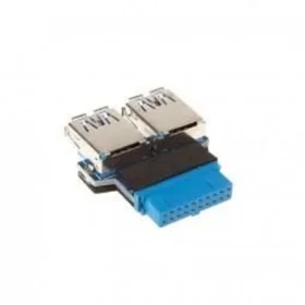 Intos 33444I Kabel Könsskifter 2x USB A USB 3.0 (19pin)