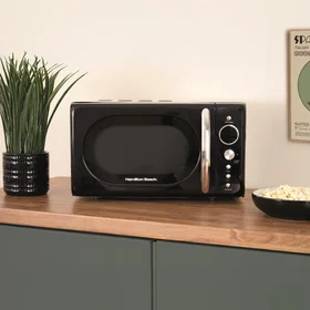 Hamilton Beach FlexiControl Jug Kettle 2-Slice Toaster & Solo Microwave Bundle (