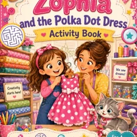 Zophia Och Polka Dot Dress Syttaktivitetsbok för Barn Ålder 5–8