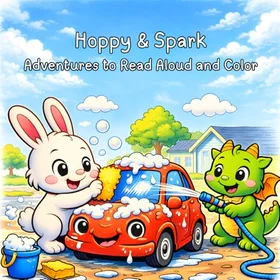 HOPPY Adventures to Read Aloud and Color Färgläggningsbok