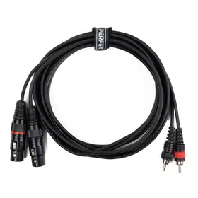 PERFEX XLR till Phono RCA-kabel 3m -CL100-03
