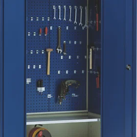 Blika MS-1 Materialskab med 1 hylde+tavler