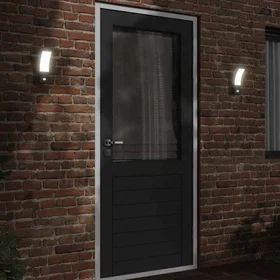 vidaXL Applique Murale LED Extérieure Capteur (7 x 4.5 x 23 cm) (2-pack)