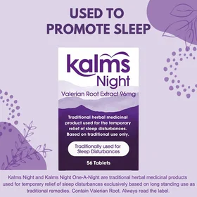 Kalms Night Sleep Aid 96mg 56 Tablets