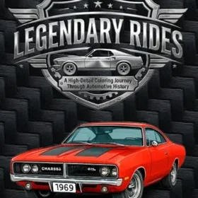 Legendary Rides Street Icons Edition Färgläggningsbok