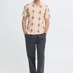 Casual Friday SS Brodert Skjorte (Herre)