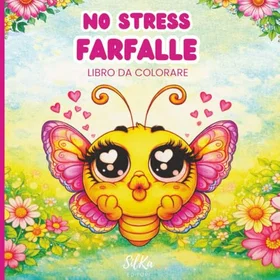 No brands No Stress Farfalle Färgläggningsbok för barn och vuxna