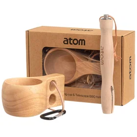 Atom Puukuppi ja Grilltikku Set
