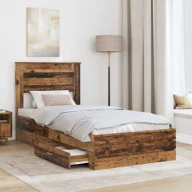 vidaXL Sengram med sengegavl 90x200cm 3410041