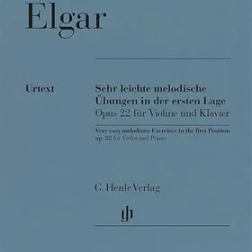 Henley Edward Elgar Sehr leichte melodische Übungen in der ersten Lage op. 22 fü