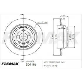 Fremax BD-1186 Jarrulevy