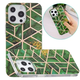 Grön Marble Design Case för iPhone 13 Pro
