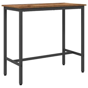 vidaXL Table Old Wood 100x50x90.5 cm Engineered Wood and Steel 873736