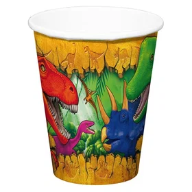 Folat Papirkopper Dinosaurie 250ml 6-pack (unisex)