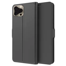 PU-läder PU Läderfodral för iPhone 16 Pro