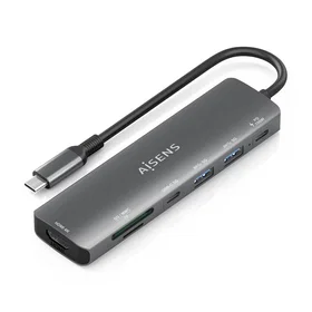 AISENS ASUC-7P026-GR USB 3.2 Gen 1 Type-C Dockingstation