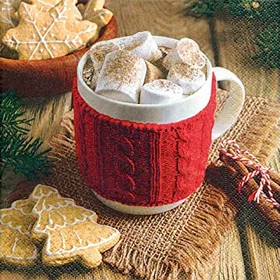 Paper+Design Hot Chocolate Multicolor Serviettes en papier 33x33cm 20pcs