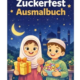 Zuckerfest Ausmalbuch Färgläggningsbok för barn och vuxna