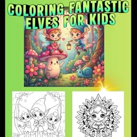 Coloring Books by Papierfresserchens MTM-Verlag Fantastic Elves Färgläggningsbok för Barn