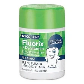 Nycodent Fluorix 0,5 mg Fluorid Tabletter 100 tab.