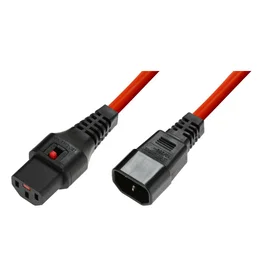 MicroConnect MC-C13C14LOCK-2M Strømkabel 2m