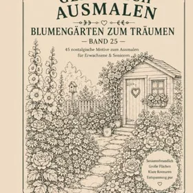 Konges Gemütlich Ausmalen - Blumengärten Zum Träumen Färgläggningsbok