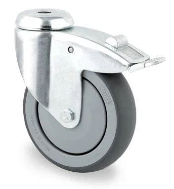 Tente Thermoplastic Wheel with Brake 100 mm