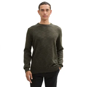 Tom Tailor Multicolor Crewneck Knit Sweater (Herr)