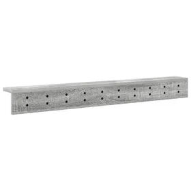 vidaXL Wall Coat Rack Grey 100 x 10.5 x 10.5 cm 874376