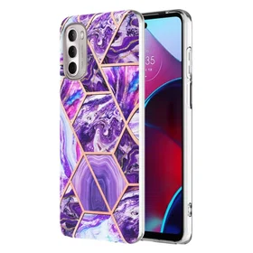 kotelot Marble Design Case för Motorola Moto G Stylus (2021)