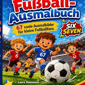 Six-Seven Das Witzige Fussball-Ausmalbuch Färgbok