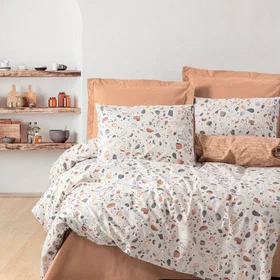 Lifestyle Home Collection Couette Housse Coton Ensemble 2-Piece Set 140x200cm
