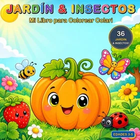 Colari Mi Libro Para Colorear Jardín & Insectos Färgläggningsbok