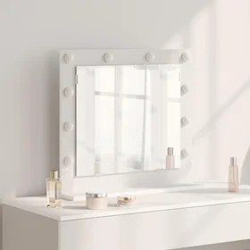 vidaXL Vanity Mirror White 60x55x18cm