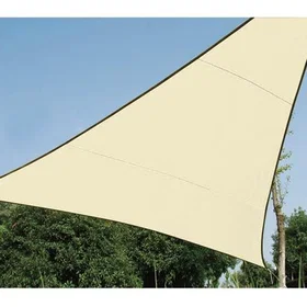 Perel Seilskjerm skyggetøy trekantet 5x5x5 m champagne GSS3500PE