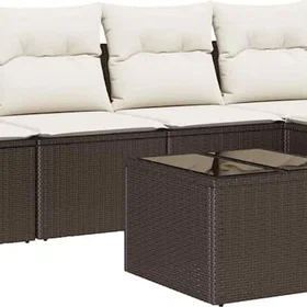 vidaXL Sofasett med Pute 6 Deler 3346688