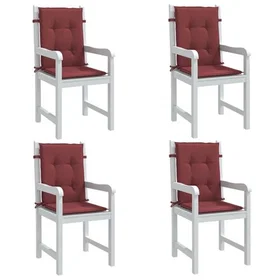 vidaXL Stolsdyna Tyg 100x50x4 cm Röd 4002473