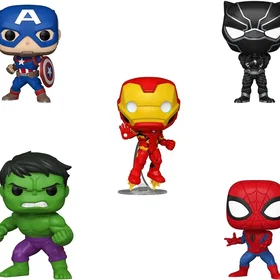Funko Marvel The New Classics Spiderman Iron Man Captain America Hulk Black Pant