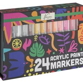 Nassau Acrylic Paint Brush Markers 24-pack