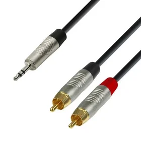 Adam Hall Y-delad Mini-jack till Phono Kabel 3m