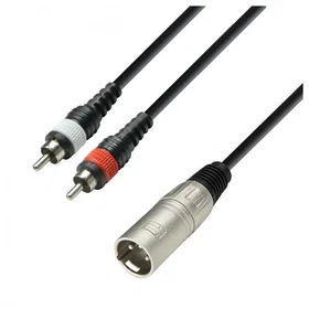 Adam Hall XLR till RCA Kabel 1m K3YMCC0100