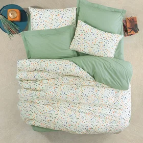 Home Ensemble de Draps Coton Imprimé 140x200cm